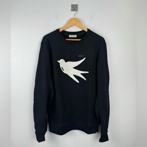 Tim Coppens Men Duif Black Cotton Sweatshirt Size Small